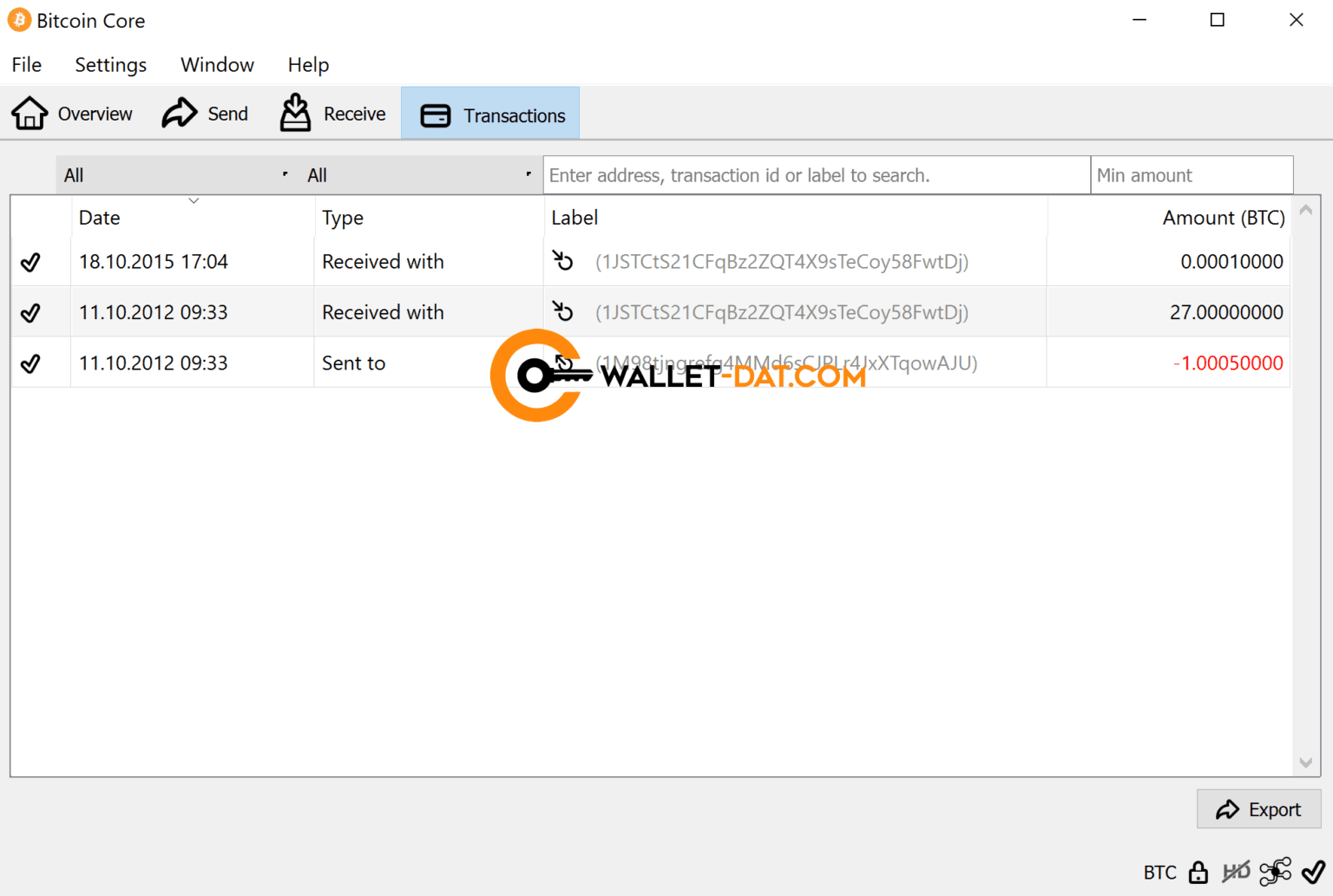 how to open a dat file crypto wallet