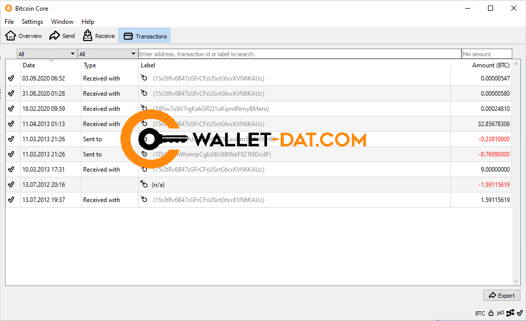 Wallet dat чем открыть