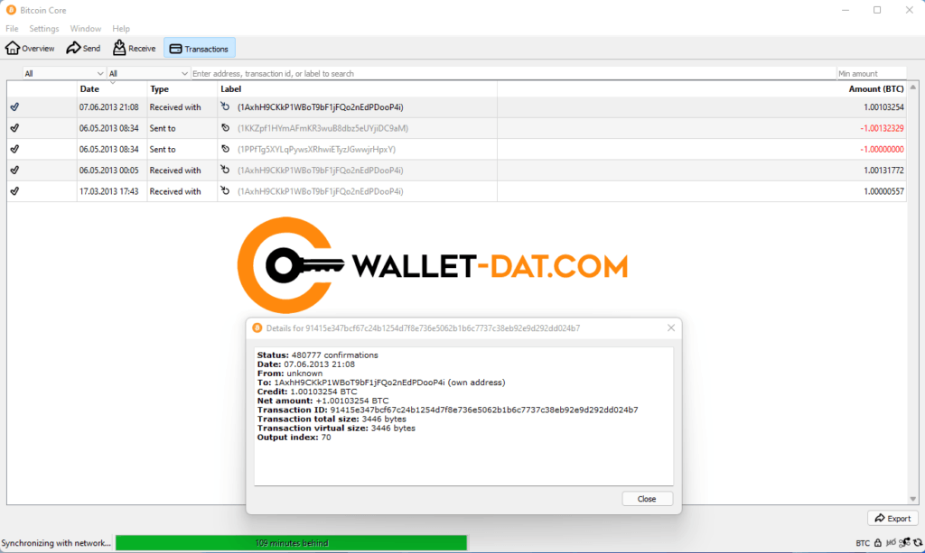 1.001 ₿ - Wallet.dat files for BTC & Altcoins
